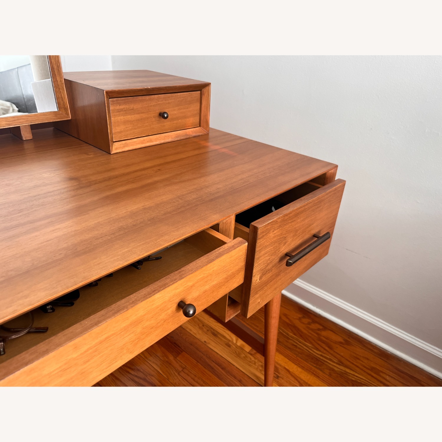 West Elm Mid Century Vanity Desk Set (52”) - image-14