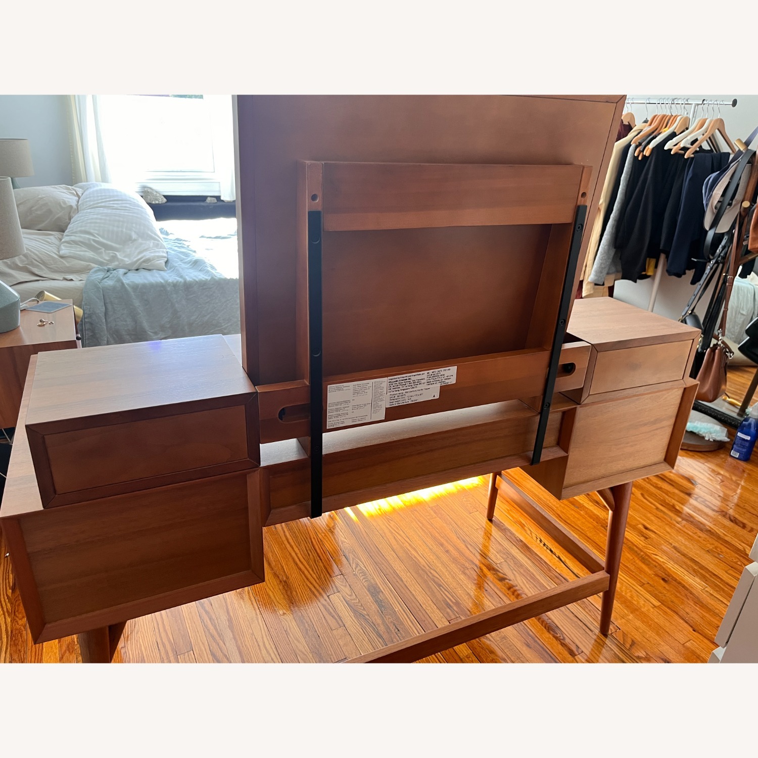 West Elm Mid Century Vanity Desk Set (52”) - image-9