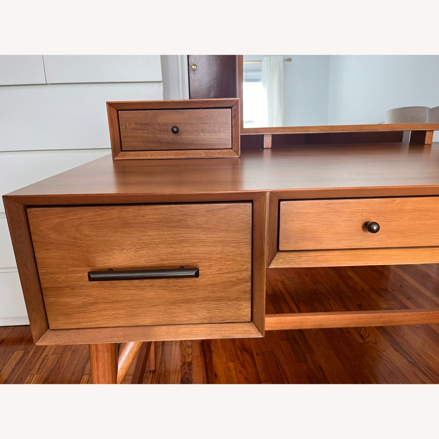 West Elm Mid Century Vanity Desk Set (52”) - image-15