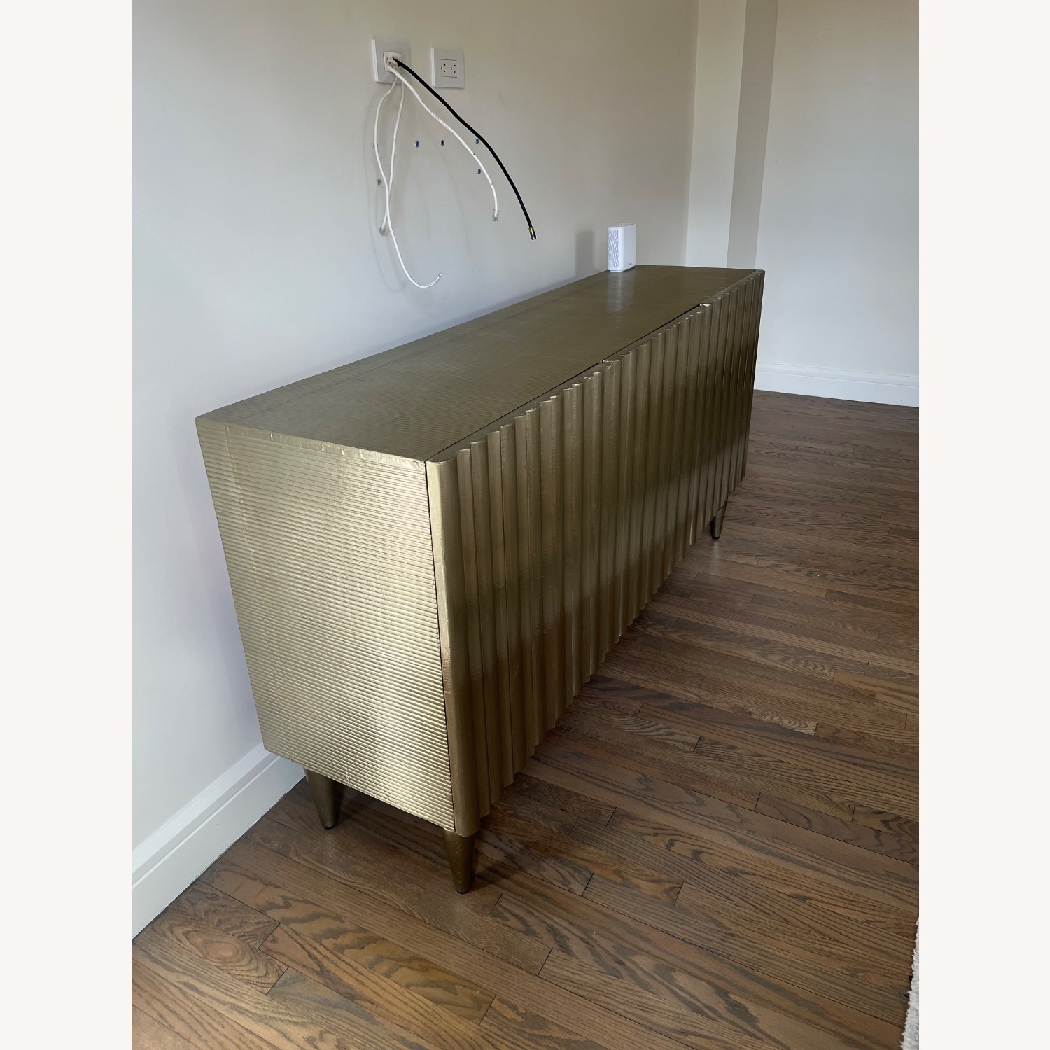 France and Son Melange German Silver 68" Entertainment Console - image-2