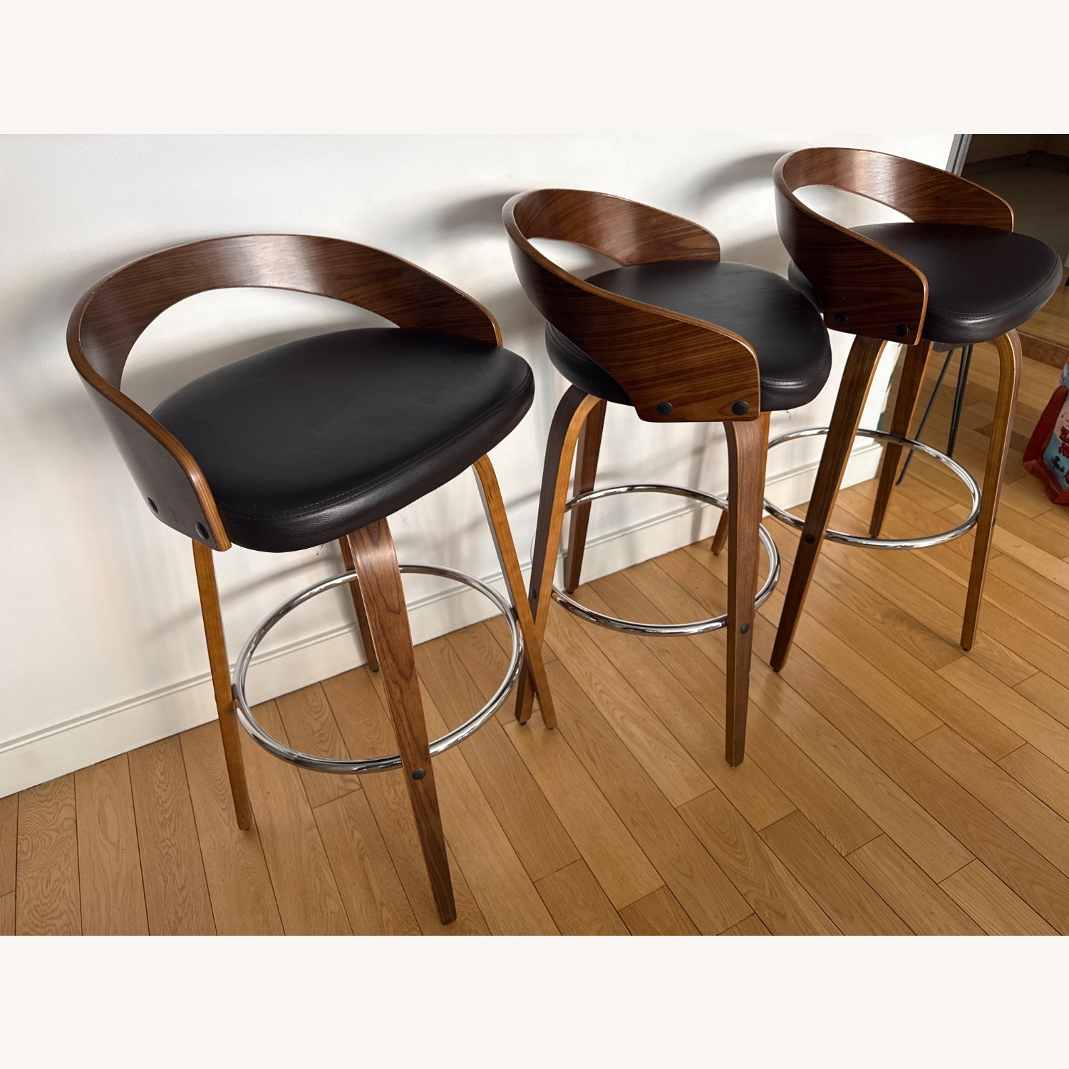 Maxime Swivel Bar Height Bar Stool - image-2