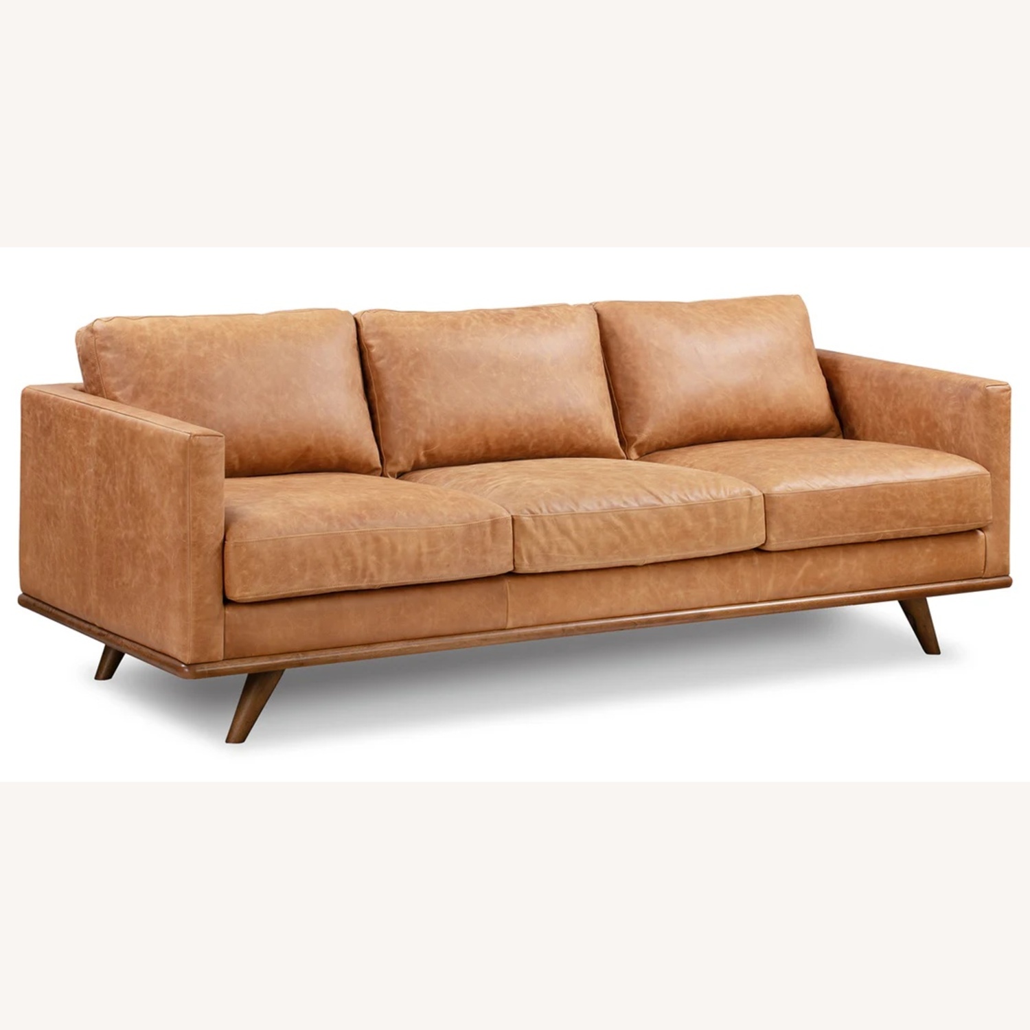 Poly & Bark Nolita Sofa Cognac Tan Leather - image-5