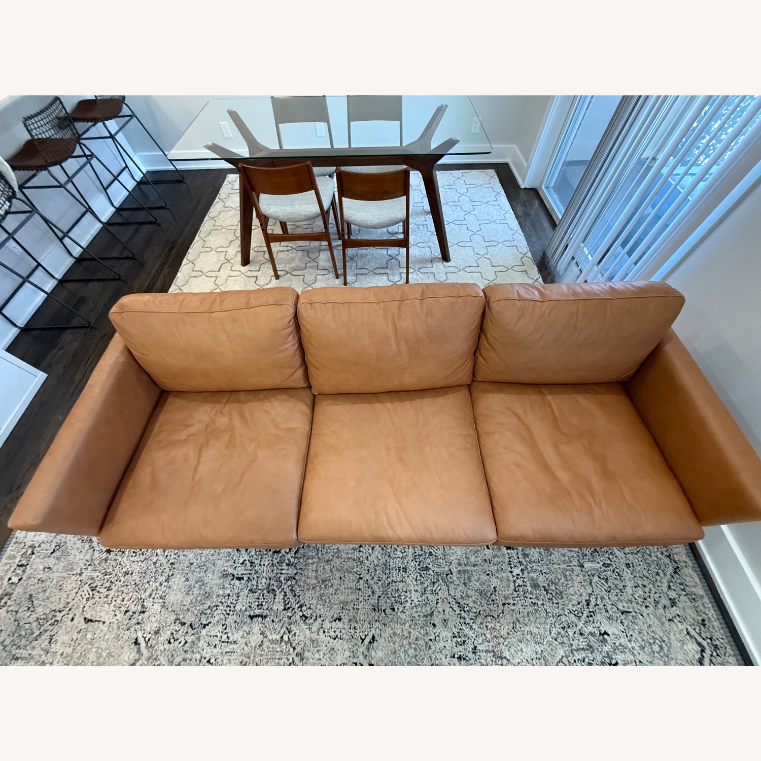 Poly & Bark Nolita Sofa Cognac Tan Leather - image-2