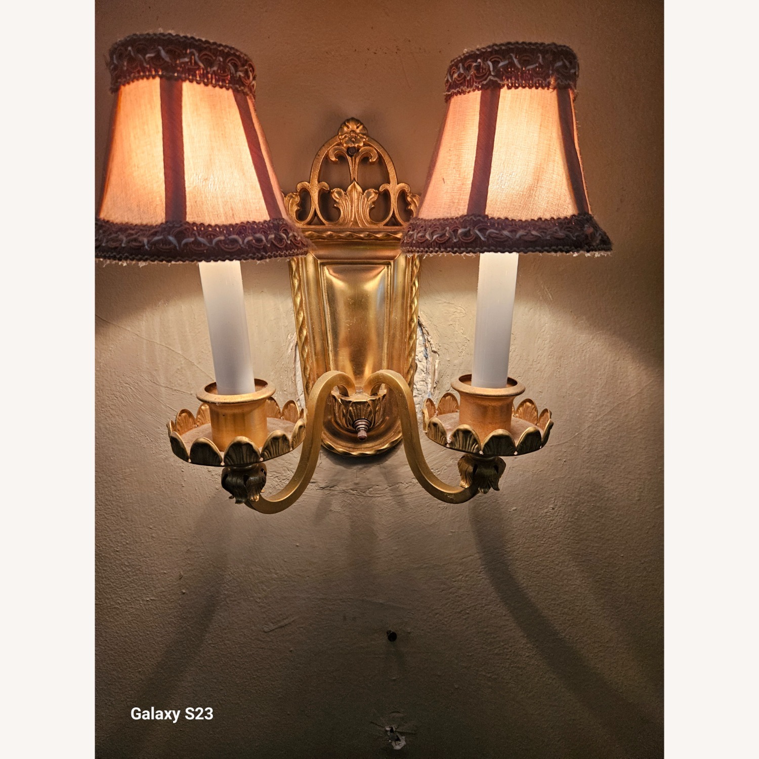 Vintage 1920s Bronze Wall Sconces  - image-3
