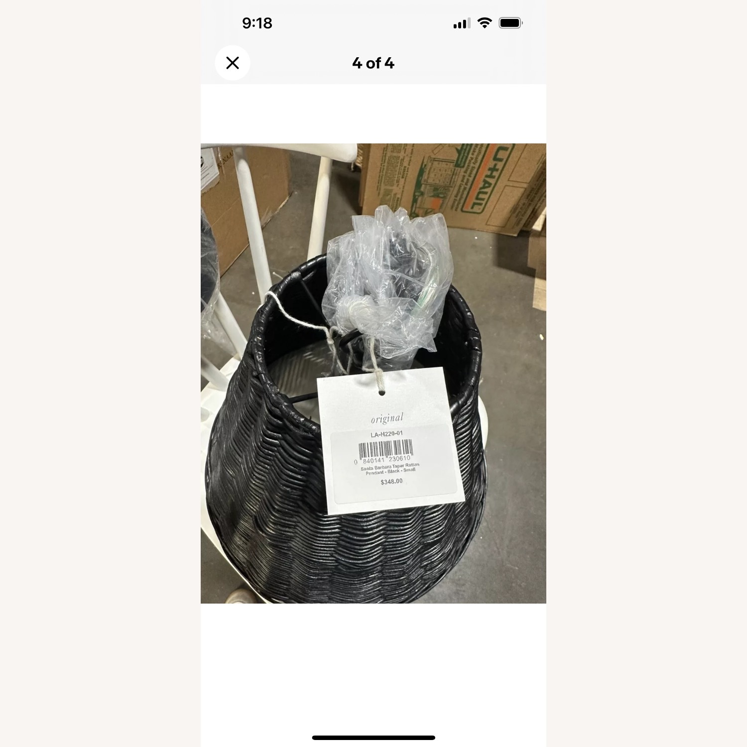 Serena & Lily Santa Barbara Taper Rattan Pendant Light - image-7