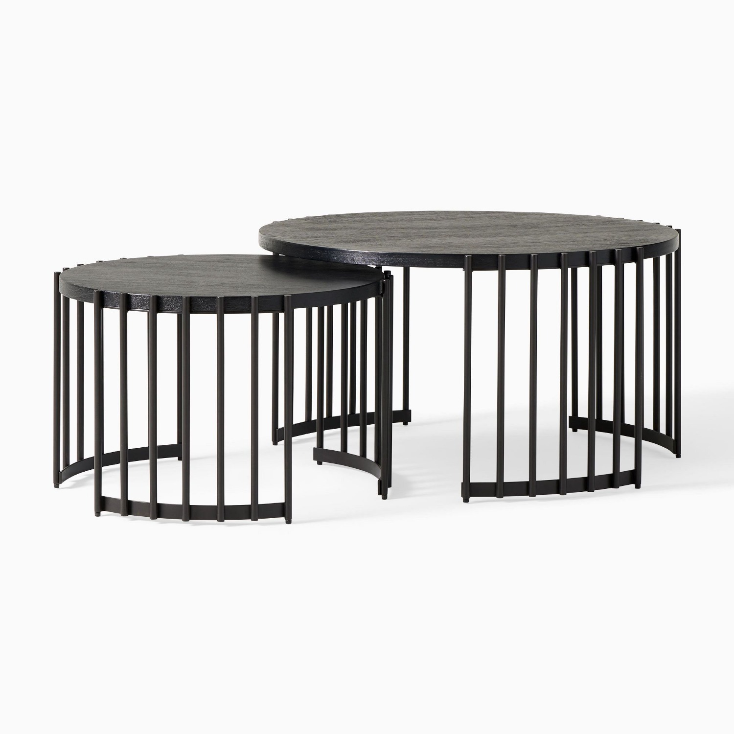 West Elm Spoke Nesting Coffee Tables - image-1