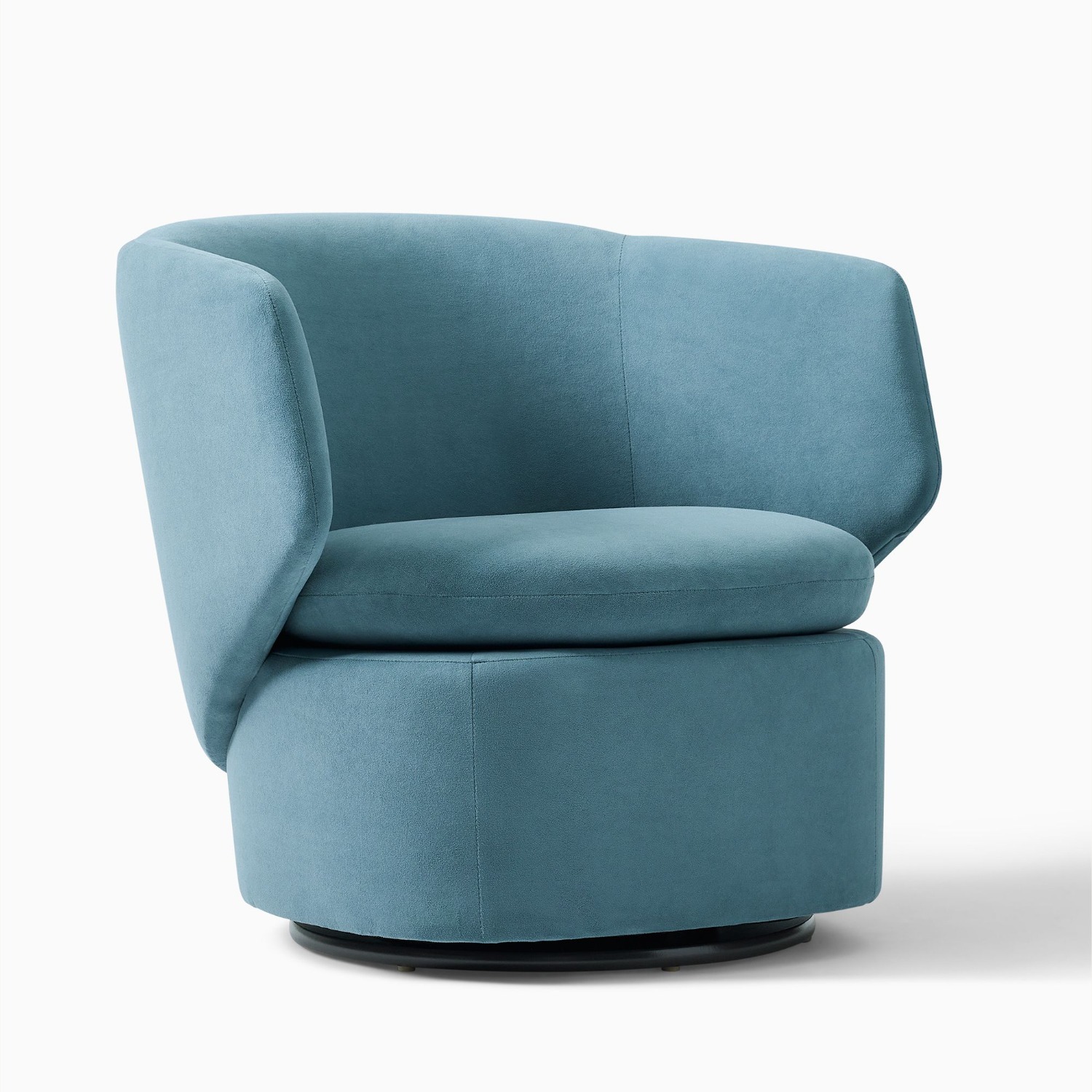 West Elm Crescent Swivel Chair - image-1
