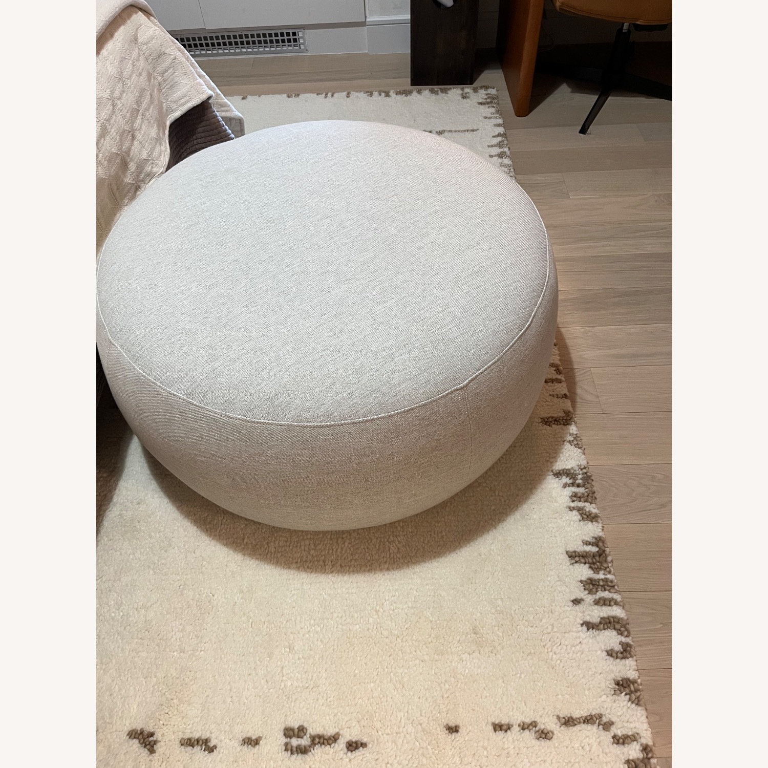 West Elm Cobble Ottoman - image-1