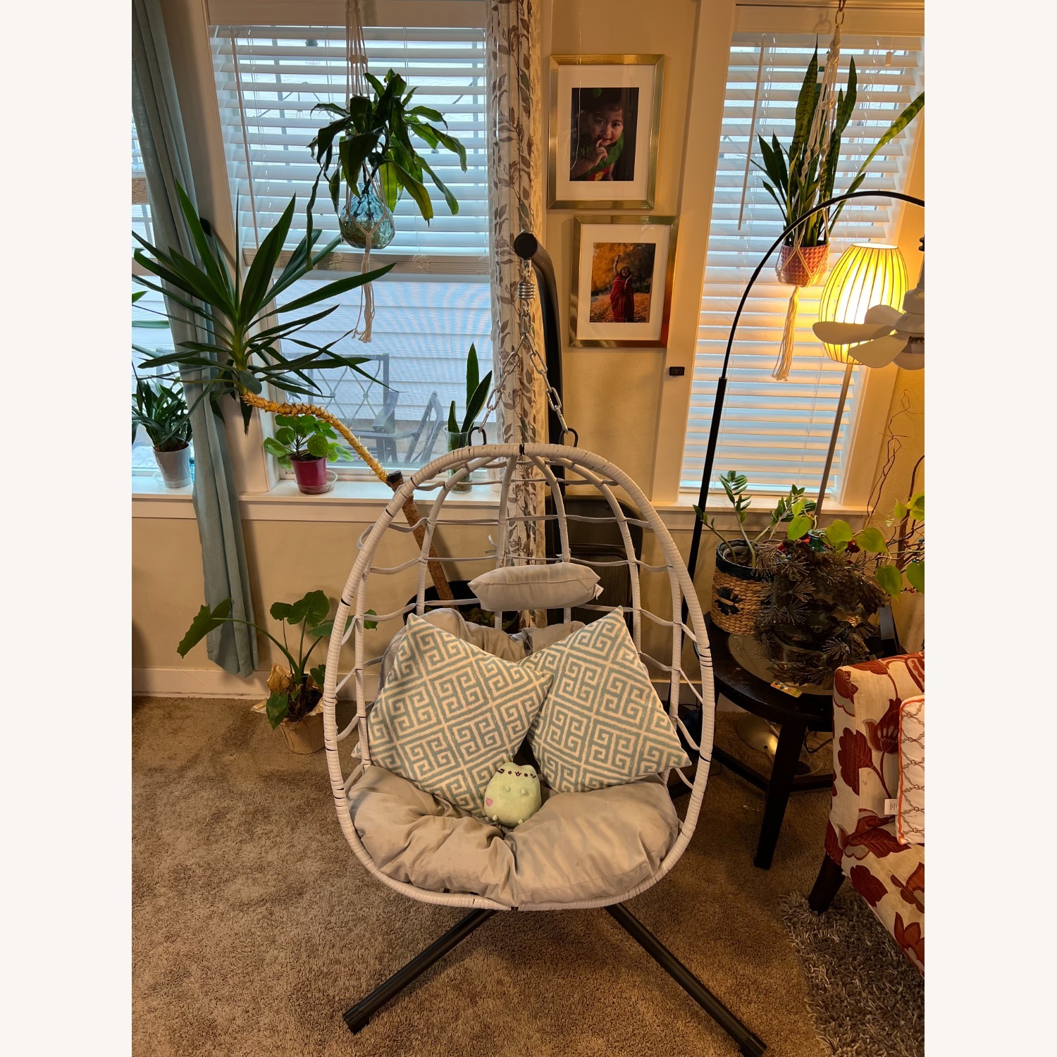 Egg Chair with Stand/Hammock Swing Chair - image-0