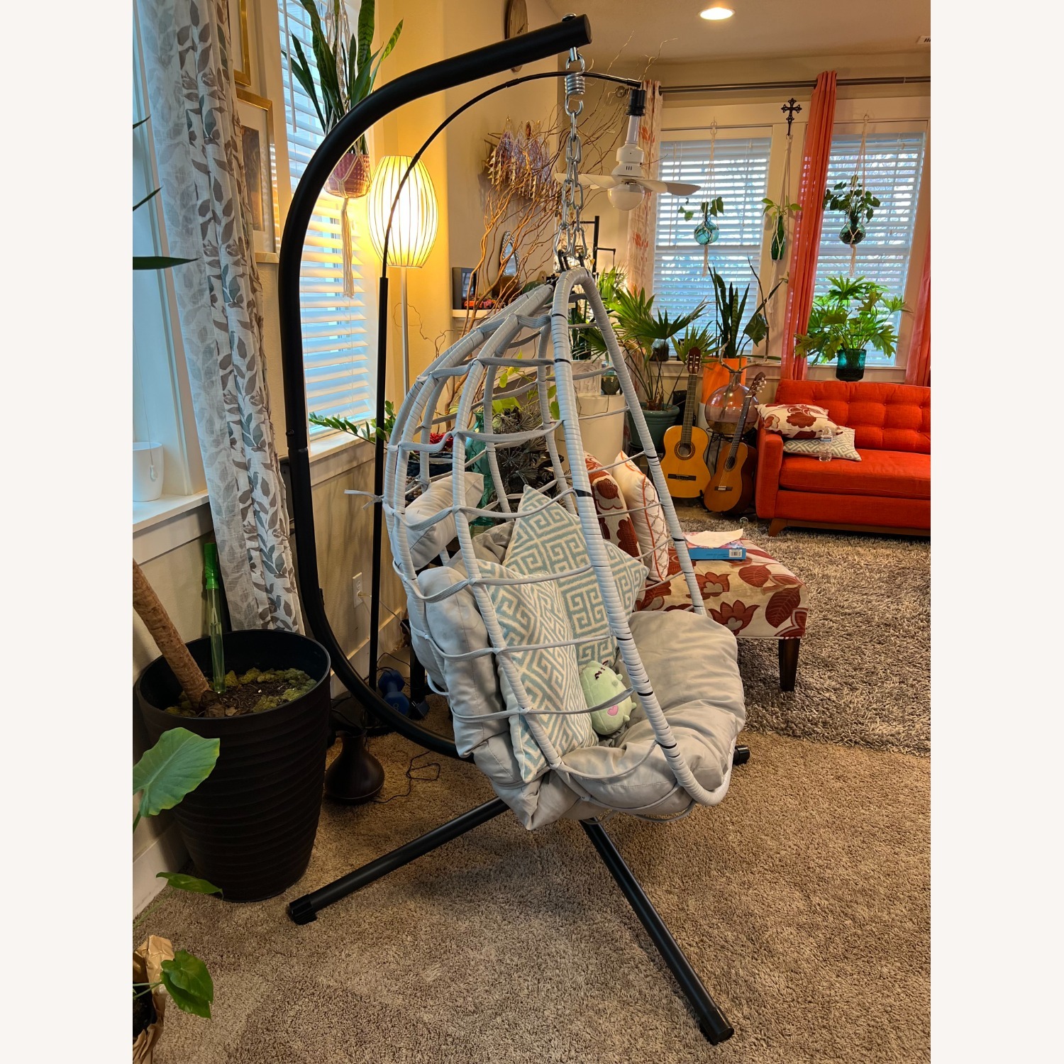 Egg Chair with Stand/Hammock Swing Chair - image-2