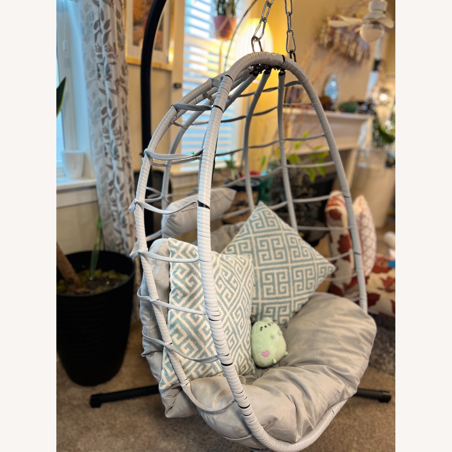 Egg Chair with Stand/Hammock Swing Chair - image-4