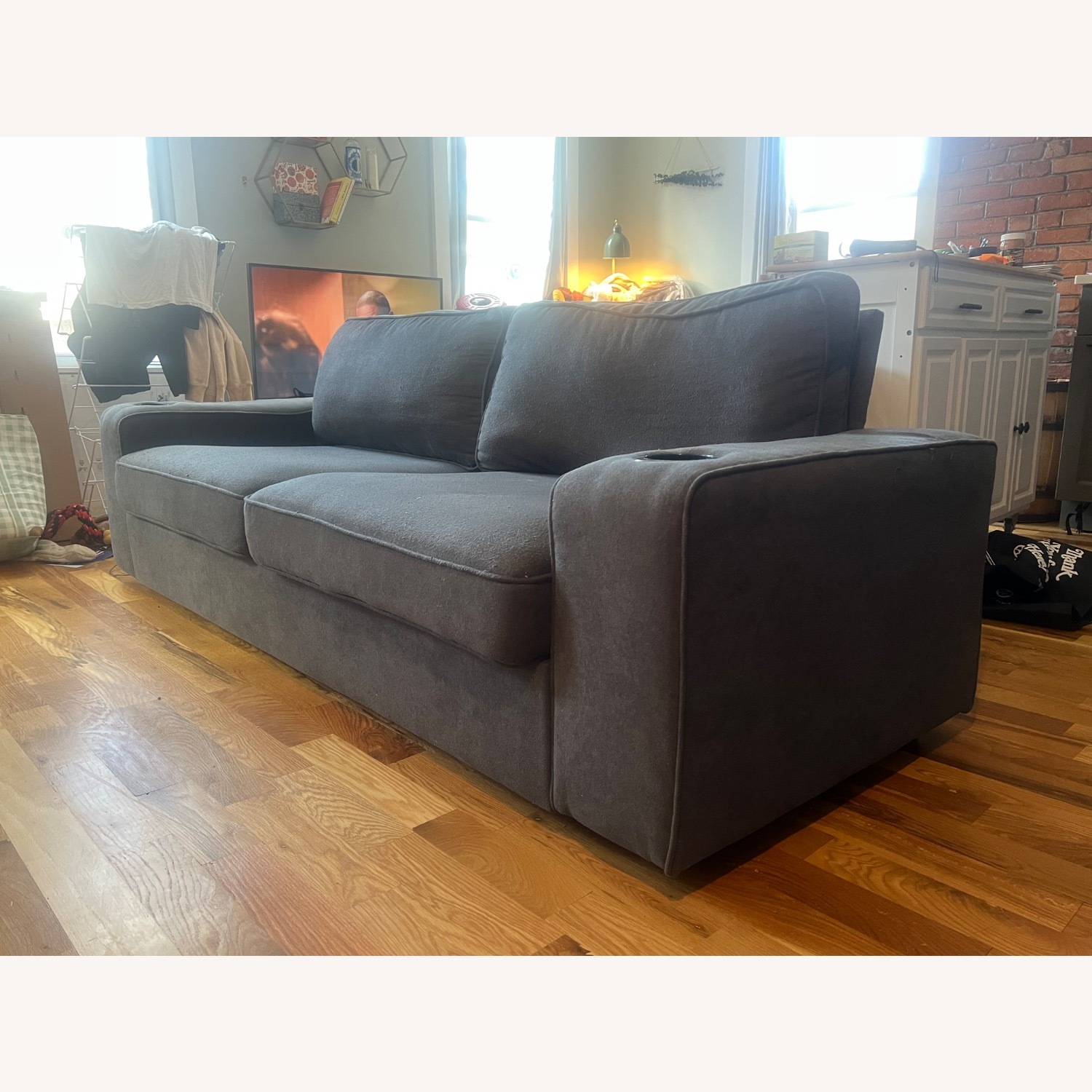 Dark Gray Sofa - image-3