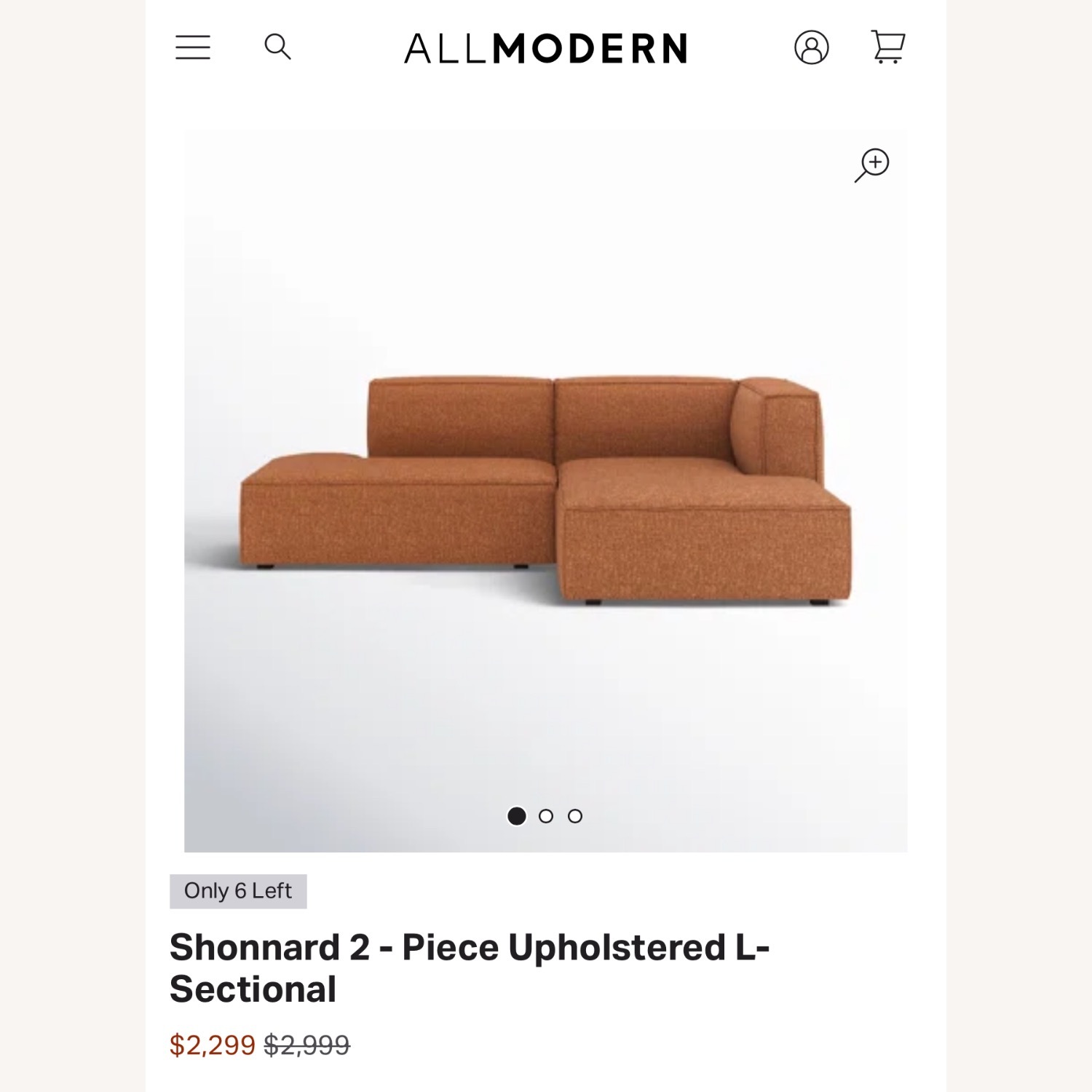 AllModern Shonnard 2 - Piece Upholstered L-Sectional - image-6