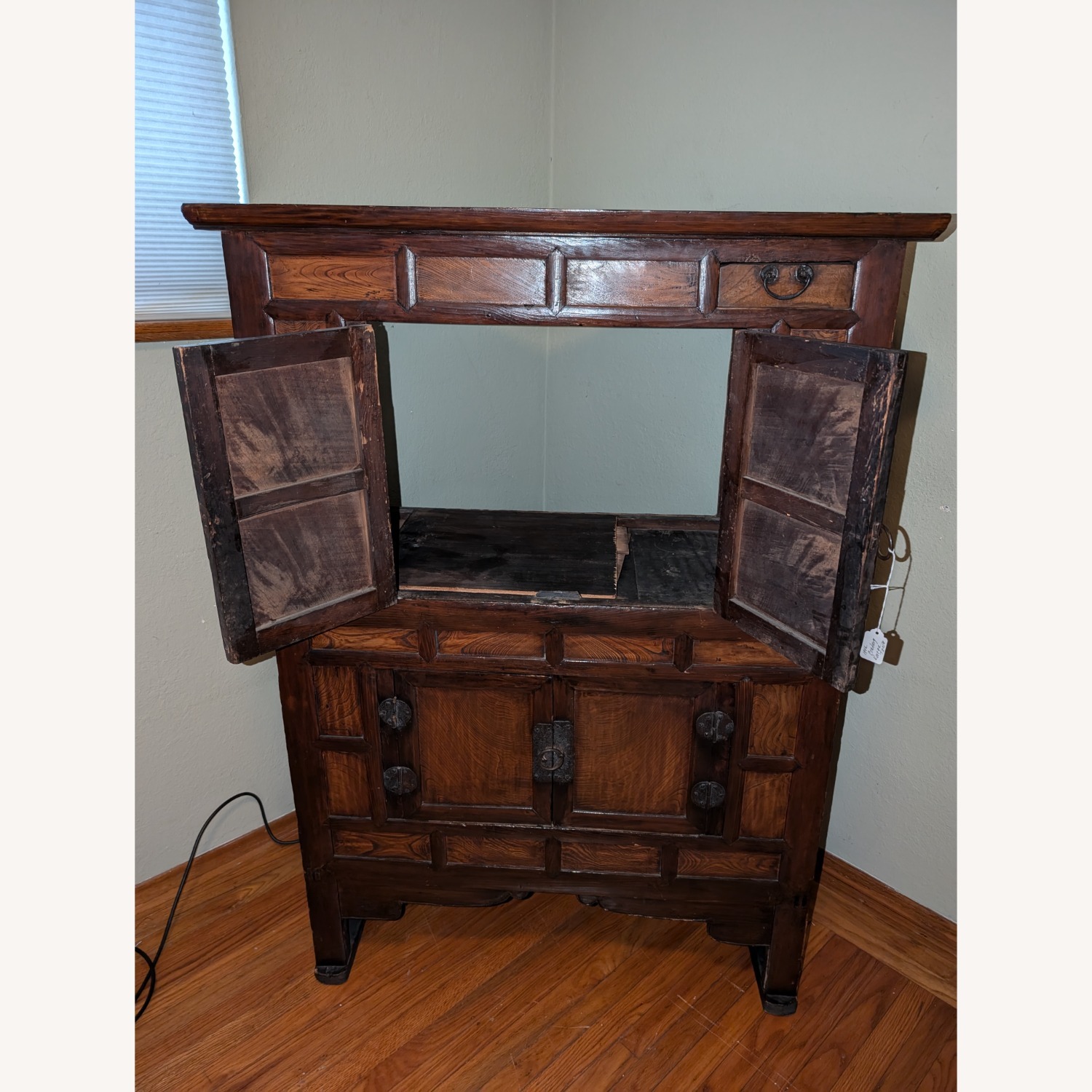 19th Century Elmwood Asian Kitchen Cabinet - image-1