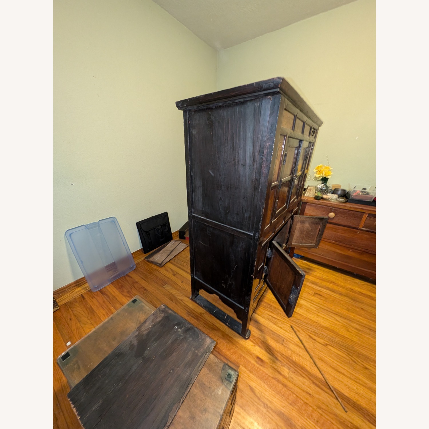 19th Century Elmwood Asian Kitchen Cabinet - image-7