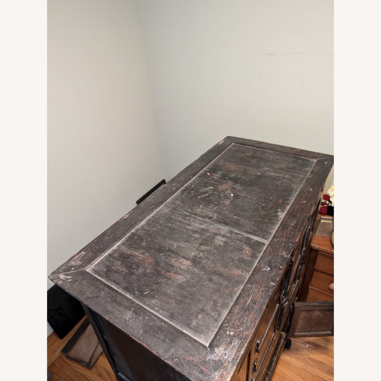 19th Century Elmwood Asian Kitchen Cabinet - image-5