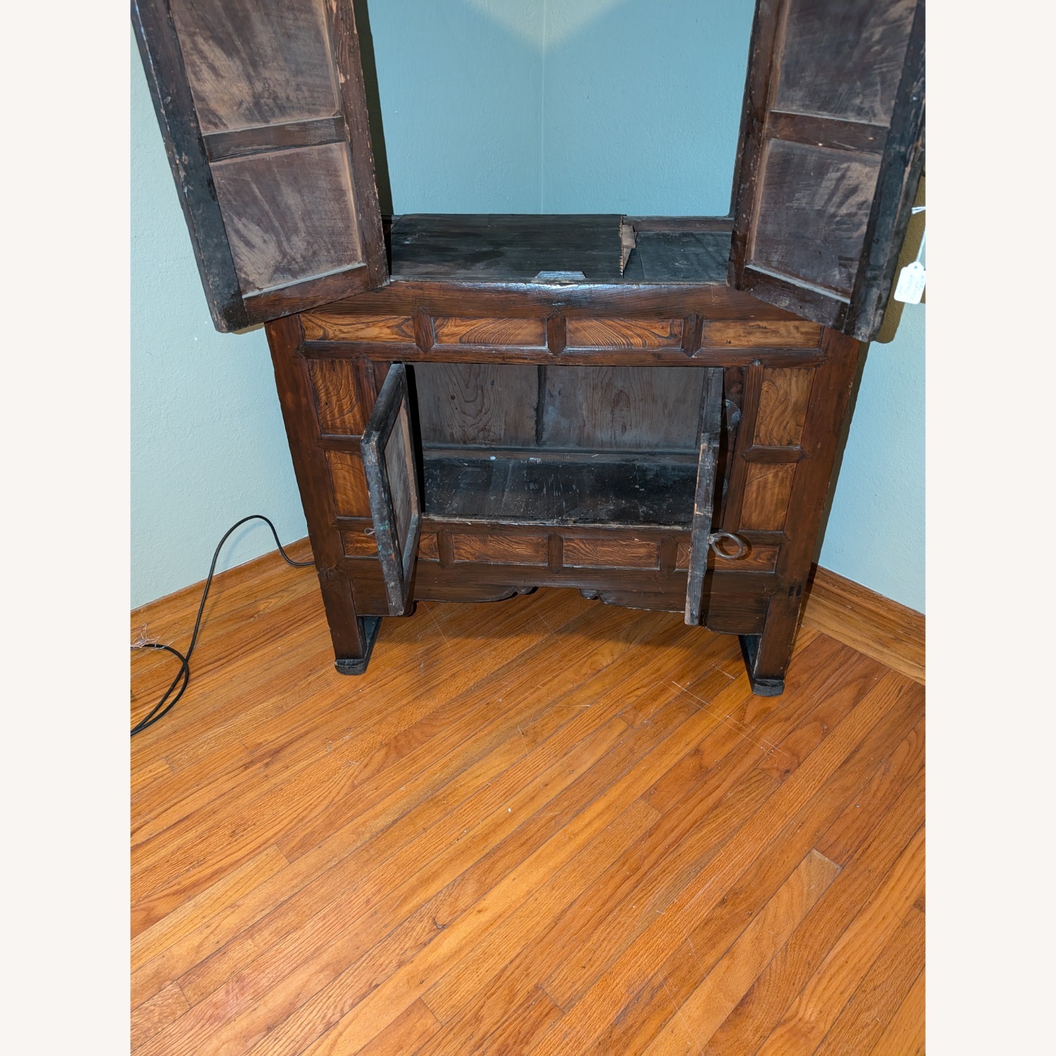 19th Century Elmwood Asian Kitchen Cabinet - image-3