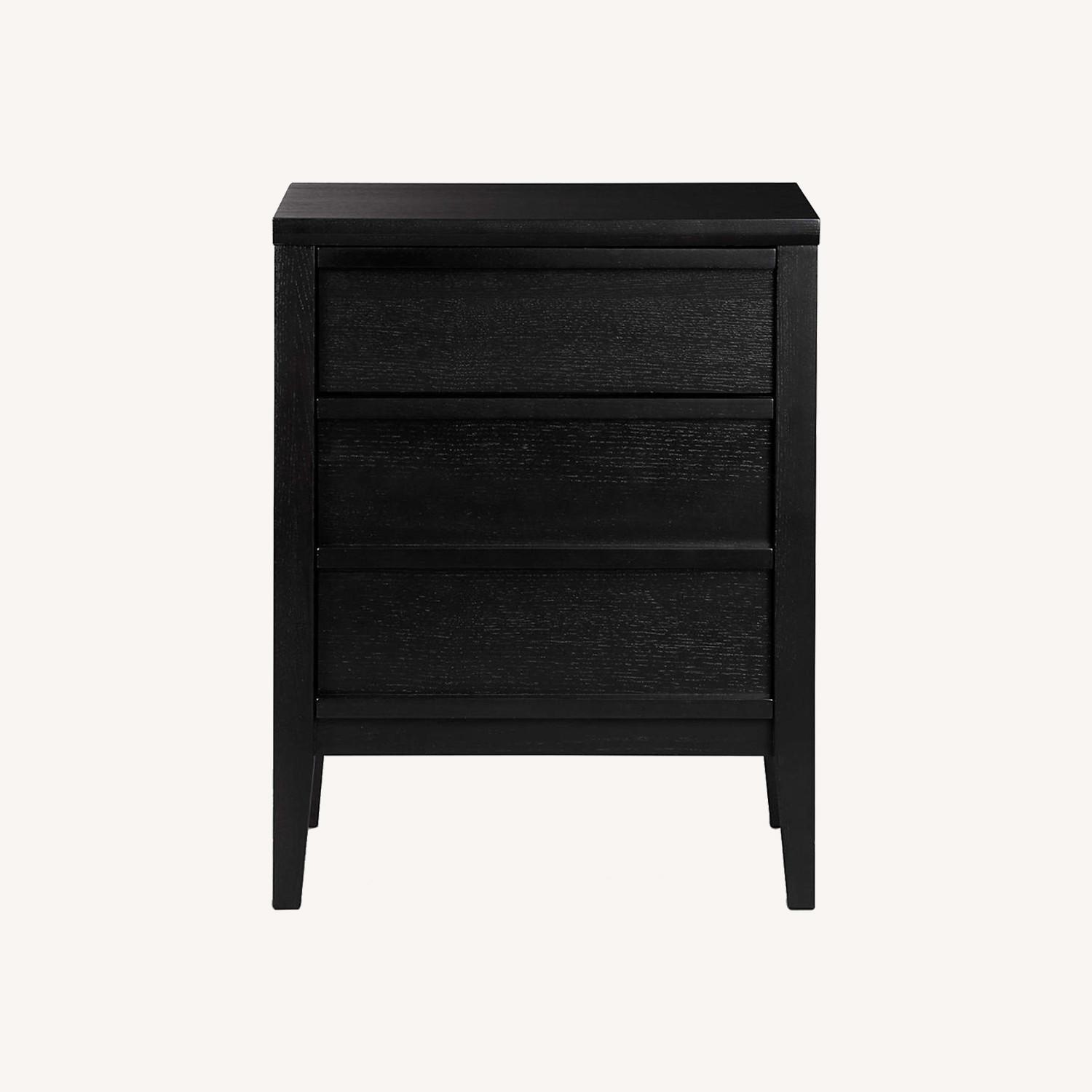 Crate & Barrel Spotlight Ebony Filing Cabinet - image-0