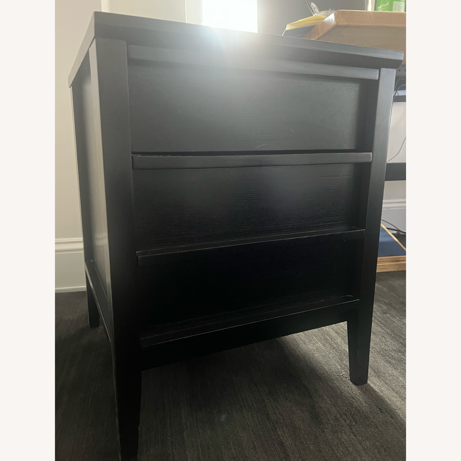 Crate & Barrel Spotlight Ebony Filing Cabinet - image-1