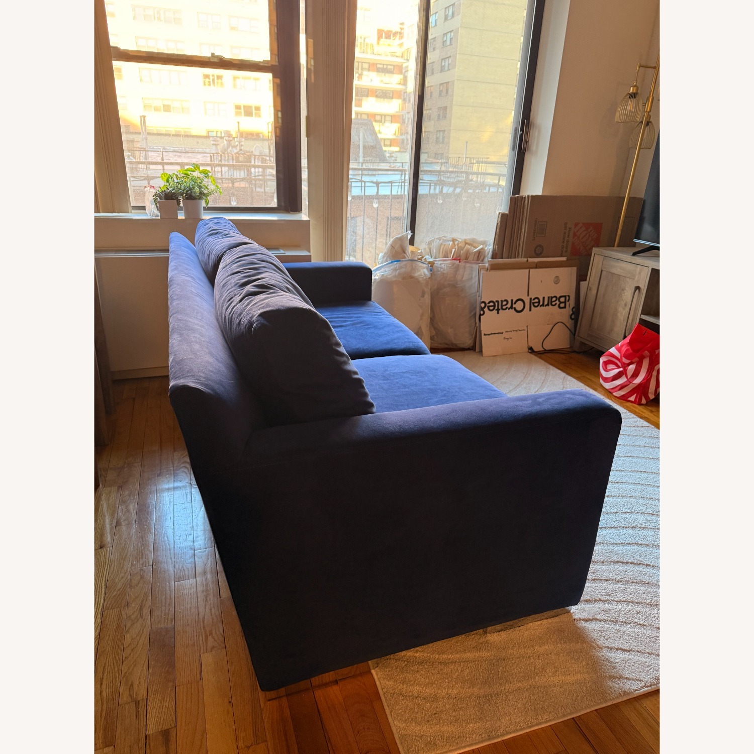 Kravet Custom Blue Jazz Loveseat - image-2