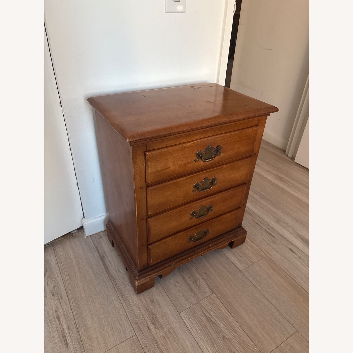 Wood Nightstand - image-2