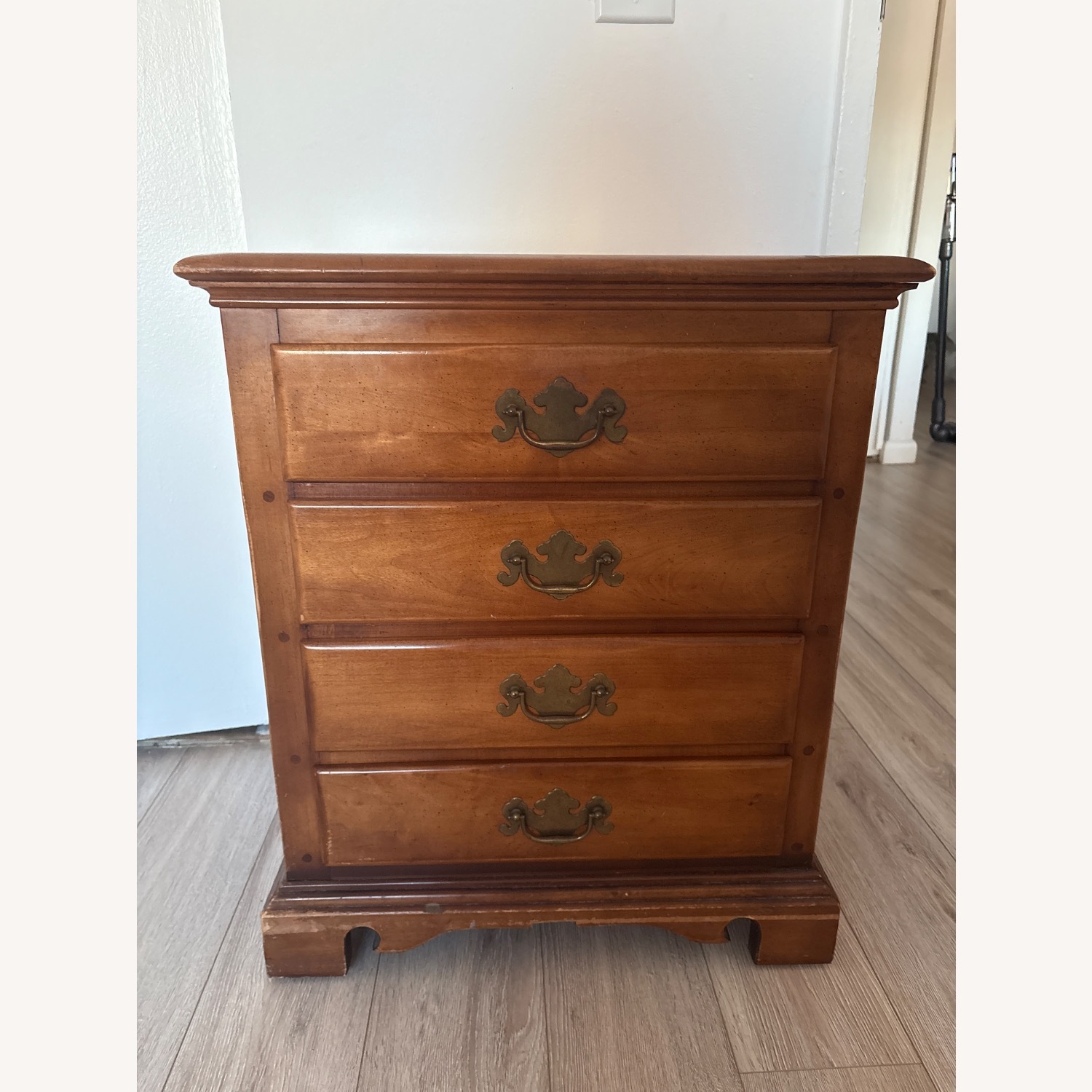 Wood Nightstand - image-1