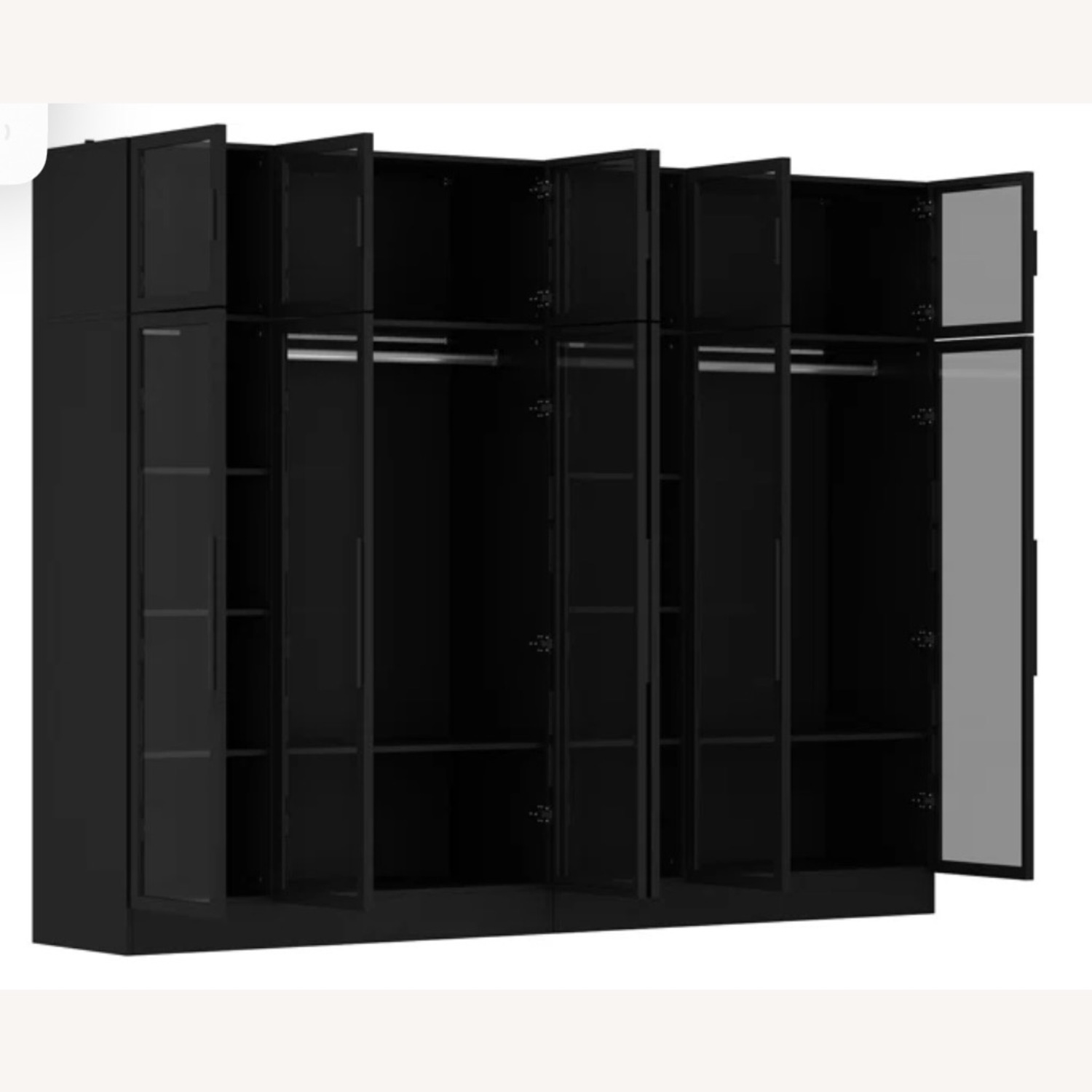 Wayfair Ivy Bronx Glass Armoire - image-4