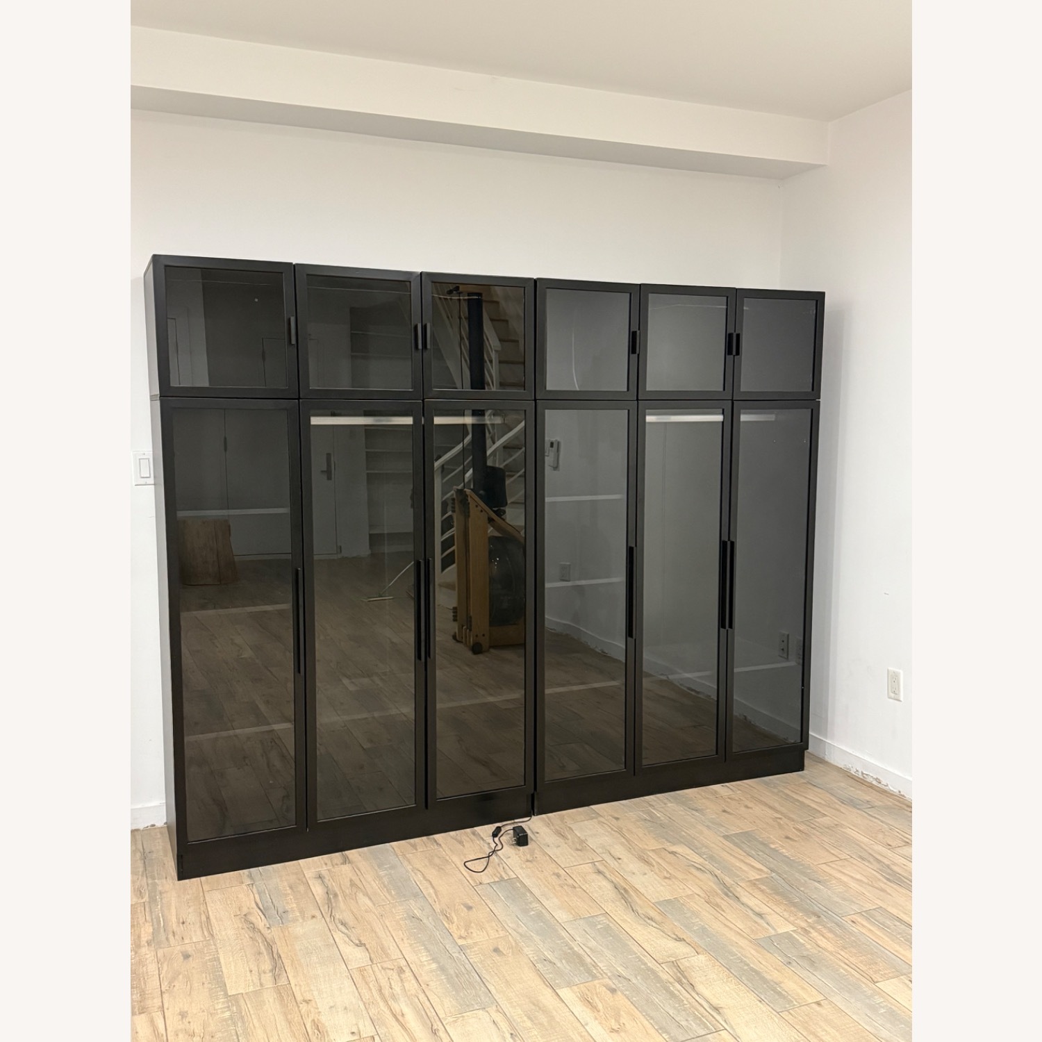 Wayfair Ivy Bronx Glass Armoire - image-3