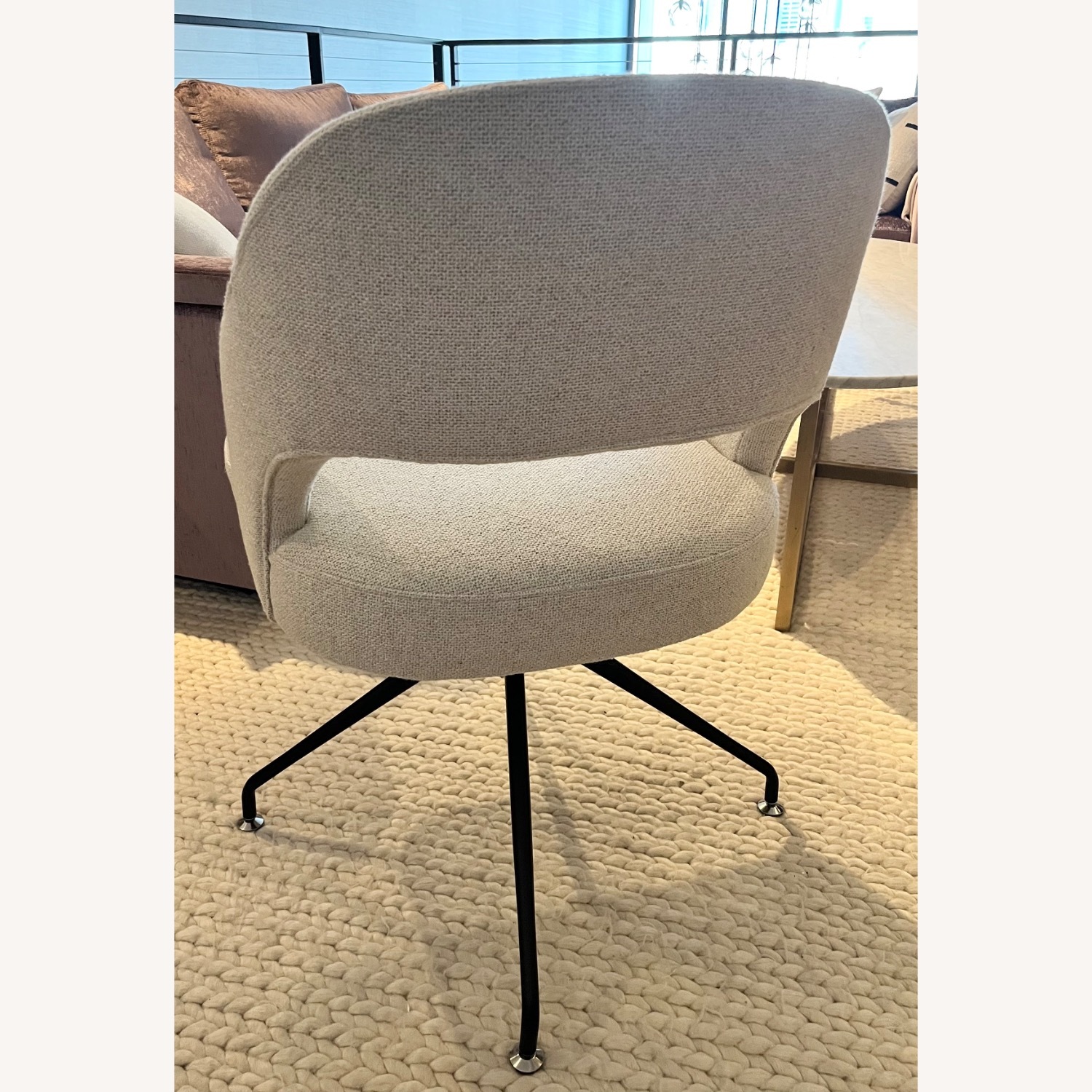 Pottery Barn Hartley Upholstered Swivel Desk Chair - image-4