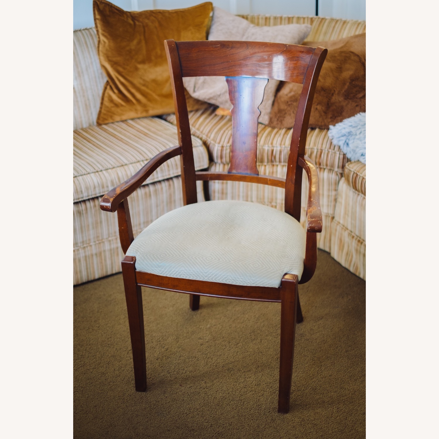 Grange Rochambeau Cherry Wood Dining Armchair - image-2