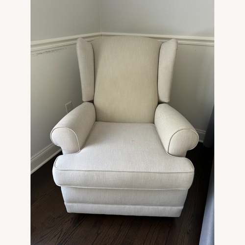 Used Pottery Barn Kids Wingback Swivel Glider Recliner for sale on AptDeco