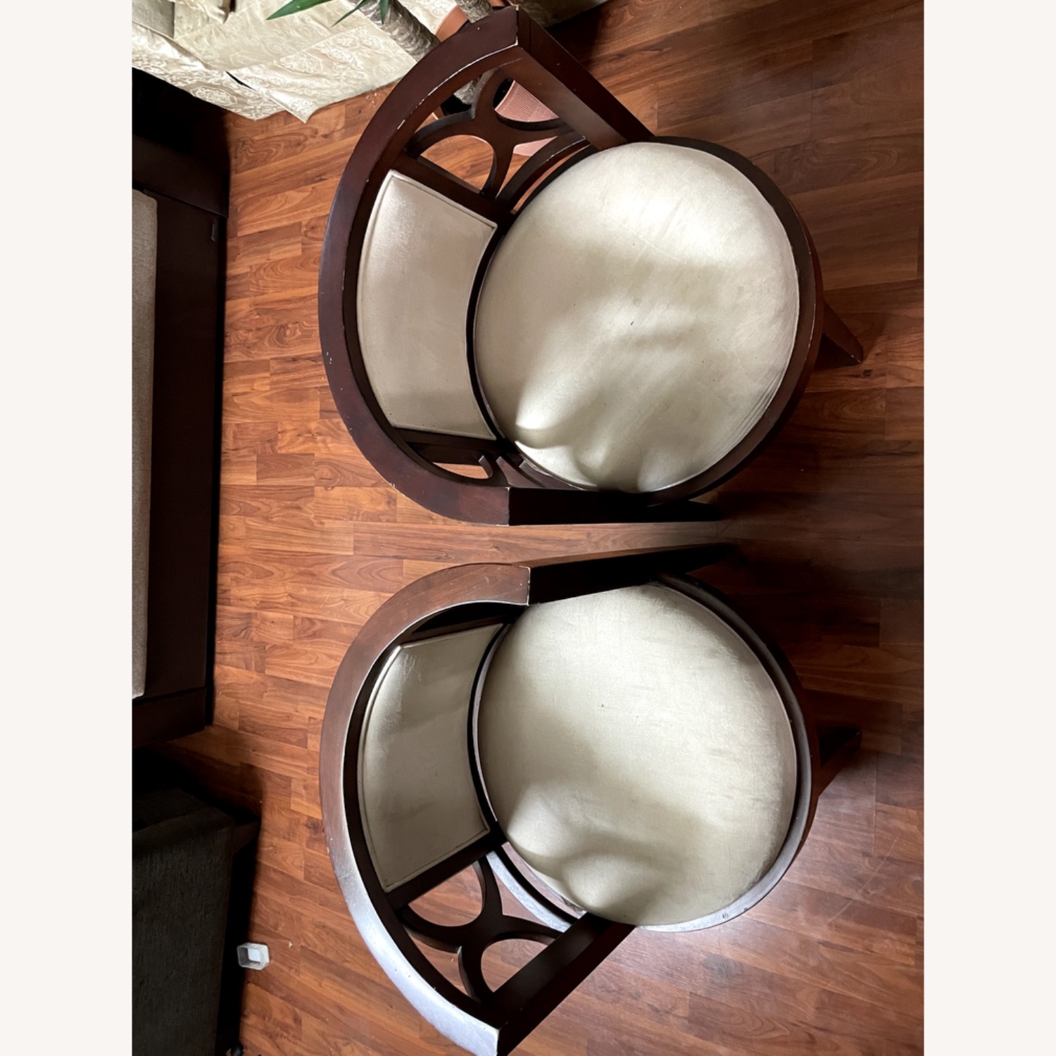 Unique Crescent Set of Two Accent Chairs - image-5