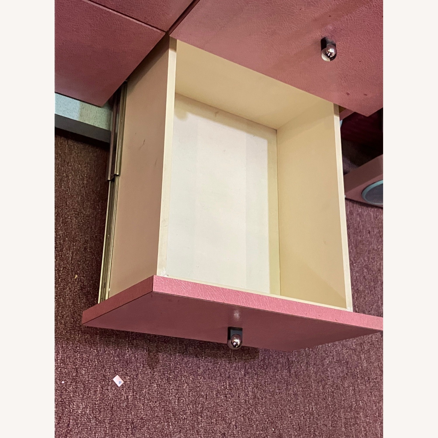 Vintage Diva's 80's Pink Cabinet Drawer Unit - image-5