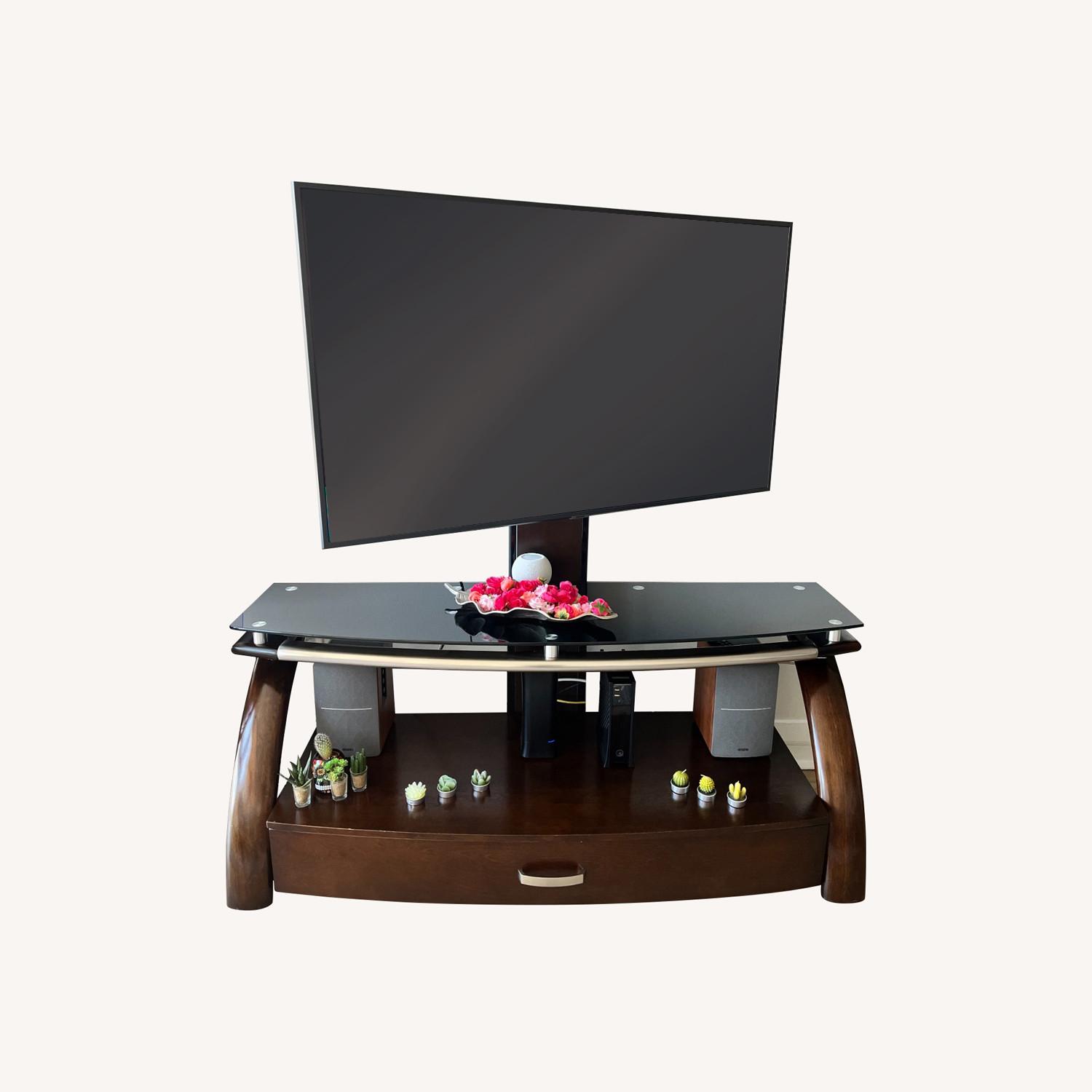 Sleek Floating Tv Console With Storage - image-0