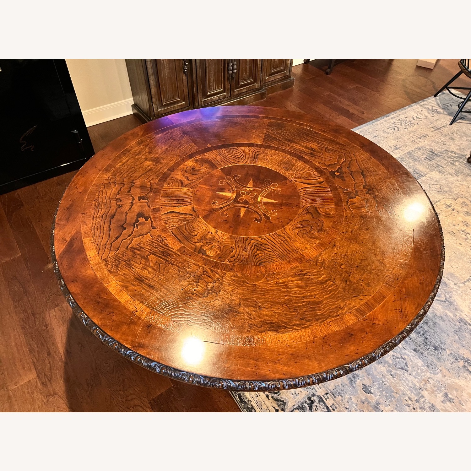 Rare Adjustable 4-8 Person Round Dining Set - image-3