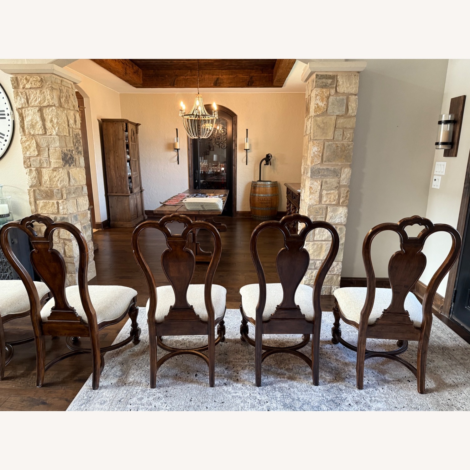 Rare Adjustable 4-8 Person Round Dining Set - image-13