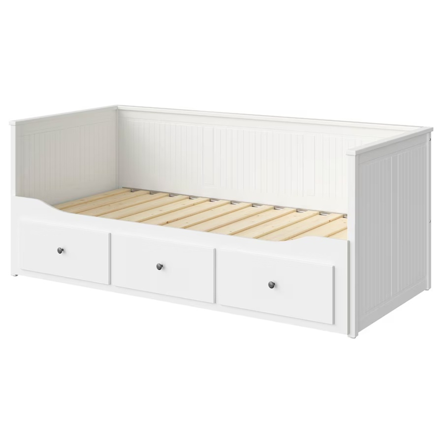 IKEA Daybed Frame with 3 Drawers, Twin , White - image-4