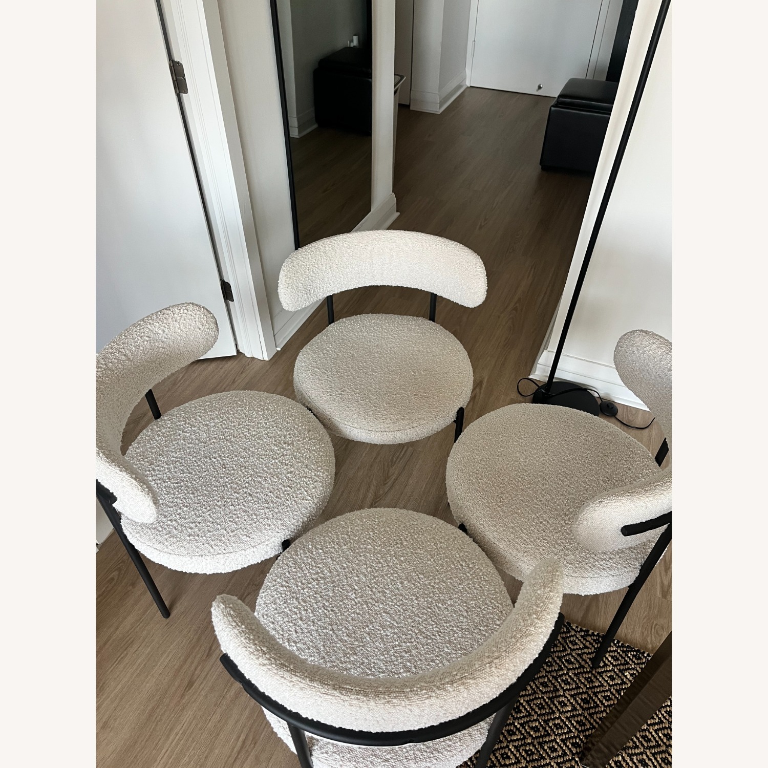 Wayfair Sherwood Cream Boucle Side Dining Chairs - image-2