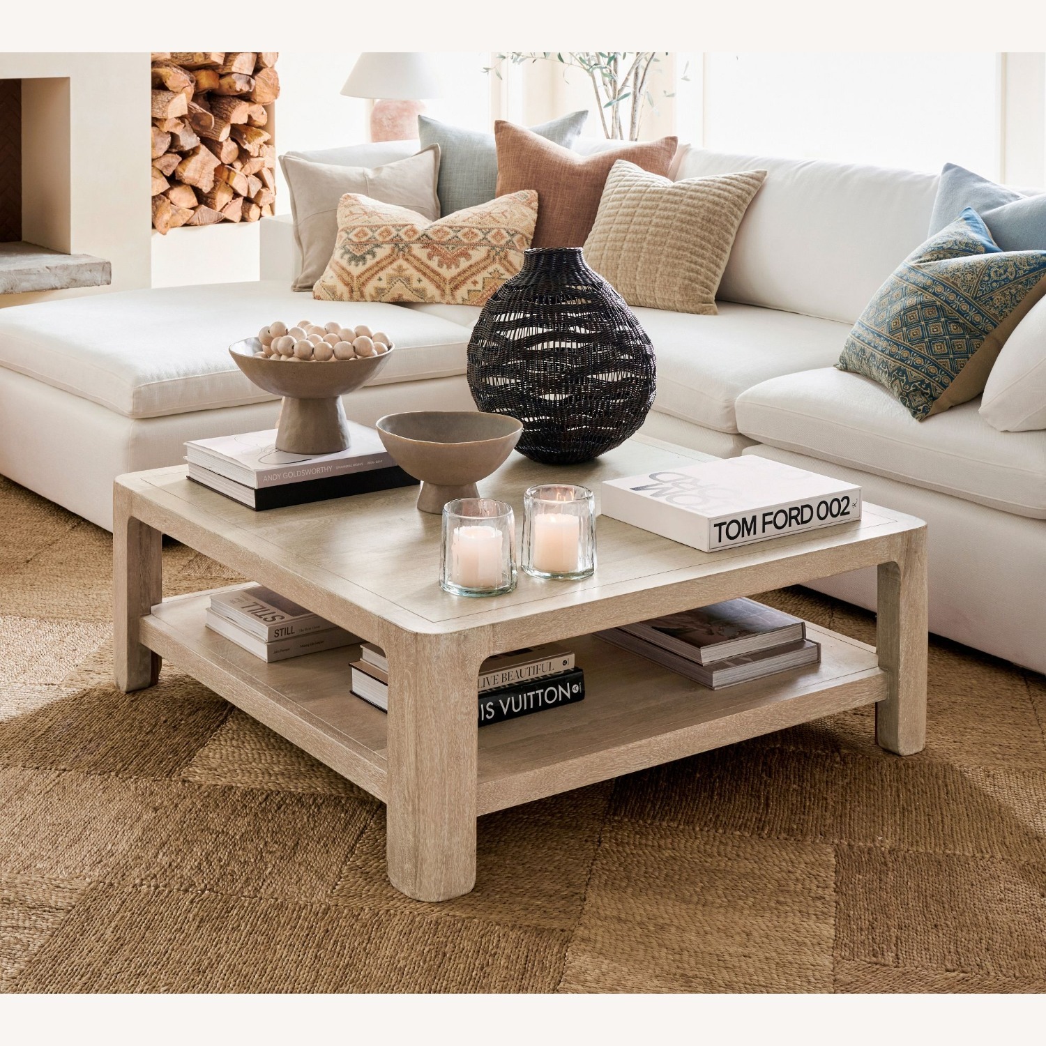Pottery Barn Aptos Square Coffee Table (44") - image-4