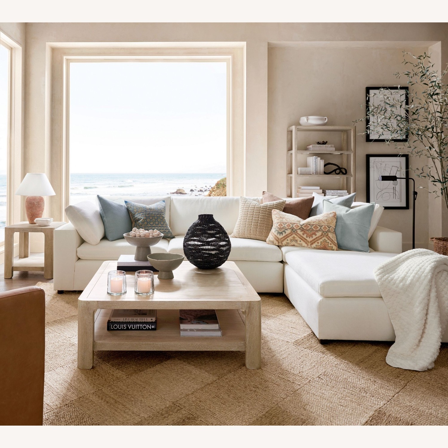 Pottery Barn Aptos Square Coffee Table (44") - image-3