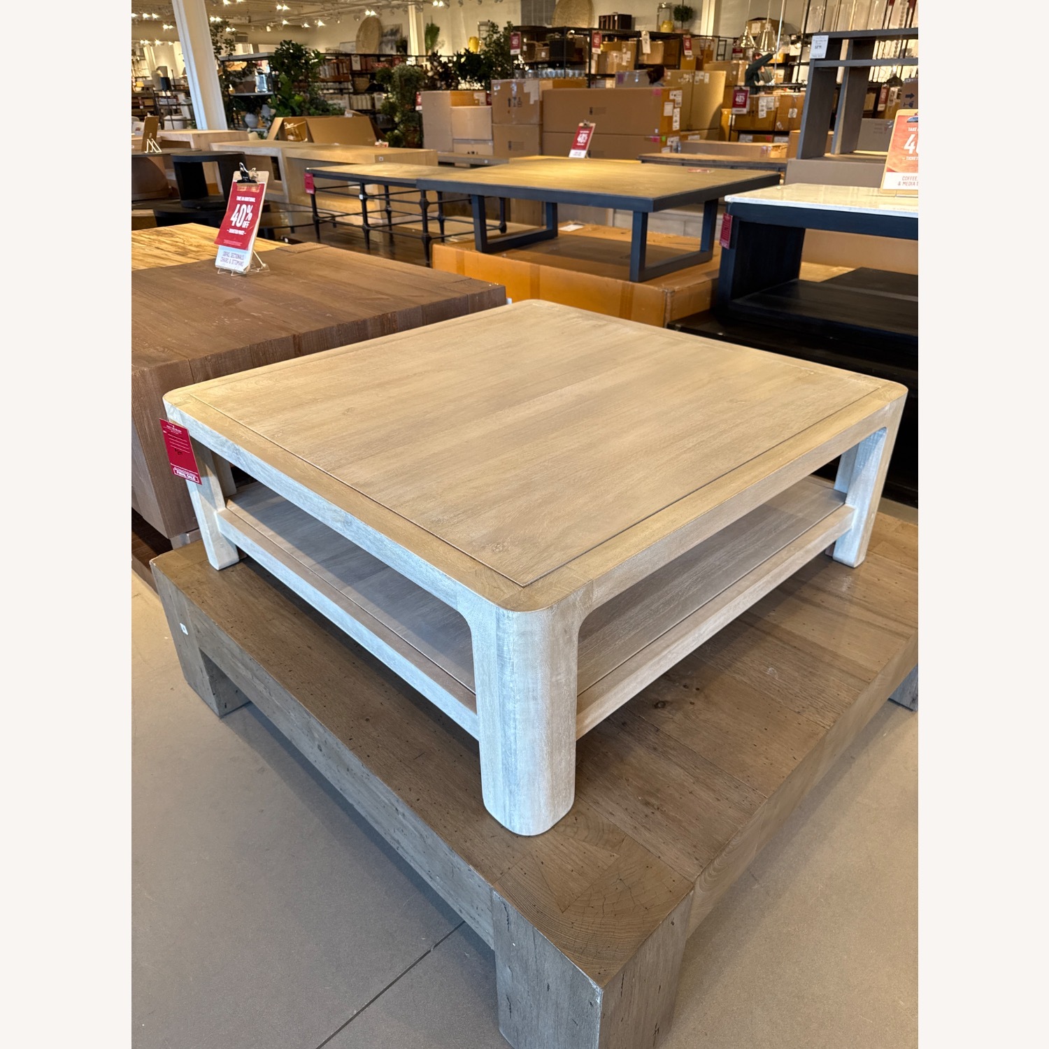 Pottery Barn Aptos Square Coffee Table (44") - image-6