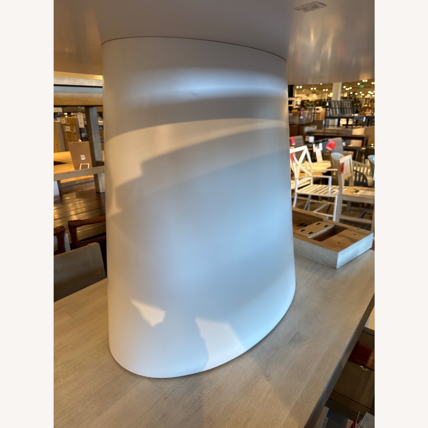 Pottery Barn Cleary Oval Pedestal Dining Table - image-5