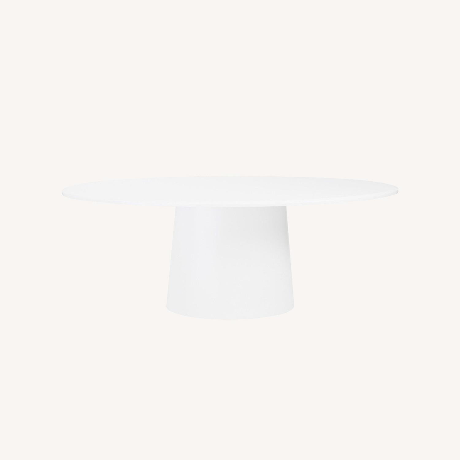 Pottery Barn Cleary Oval Pedestal Dining Table - image-0