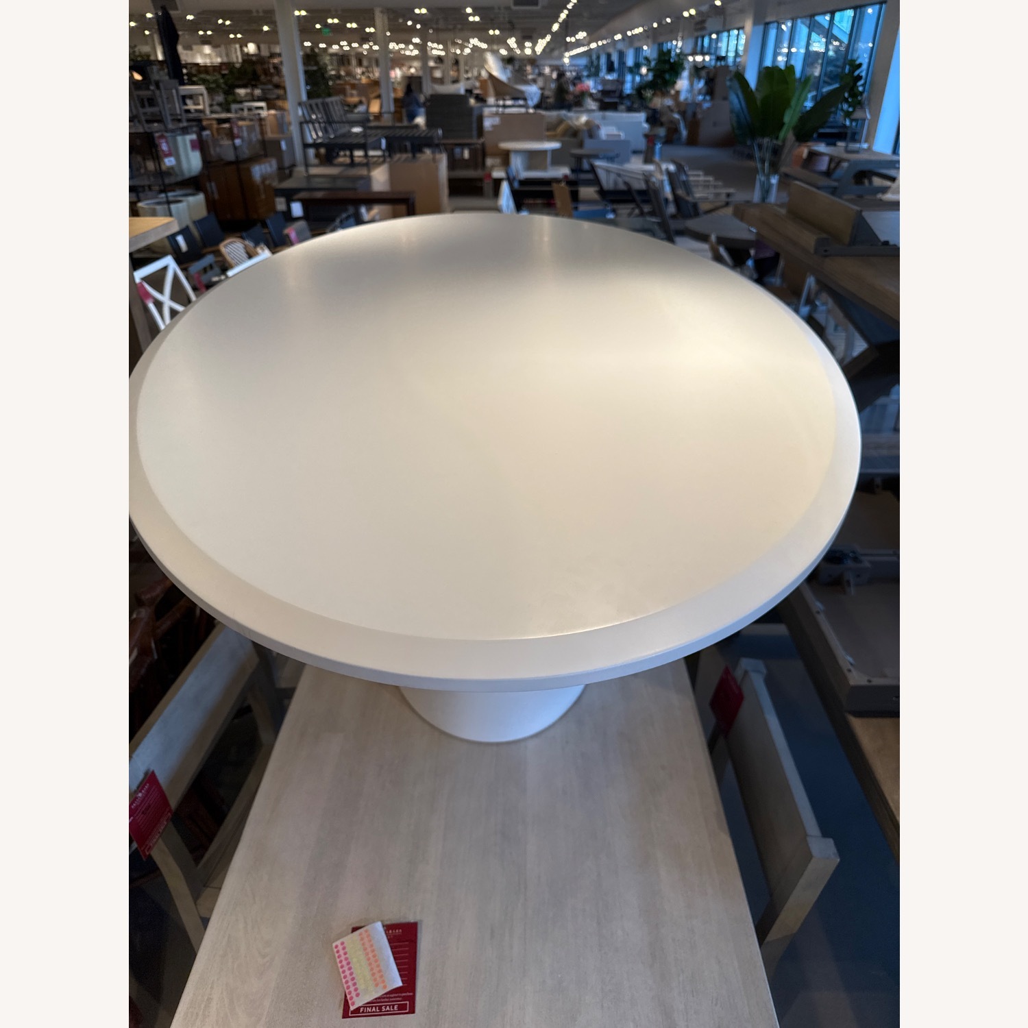 Pottery Barn Cleary Oval Pedestal Dining Table - image-6