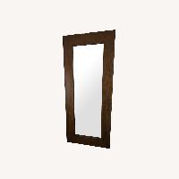 West Elm Dark Wood Frame Floor Mirror