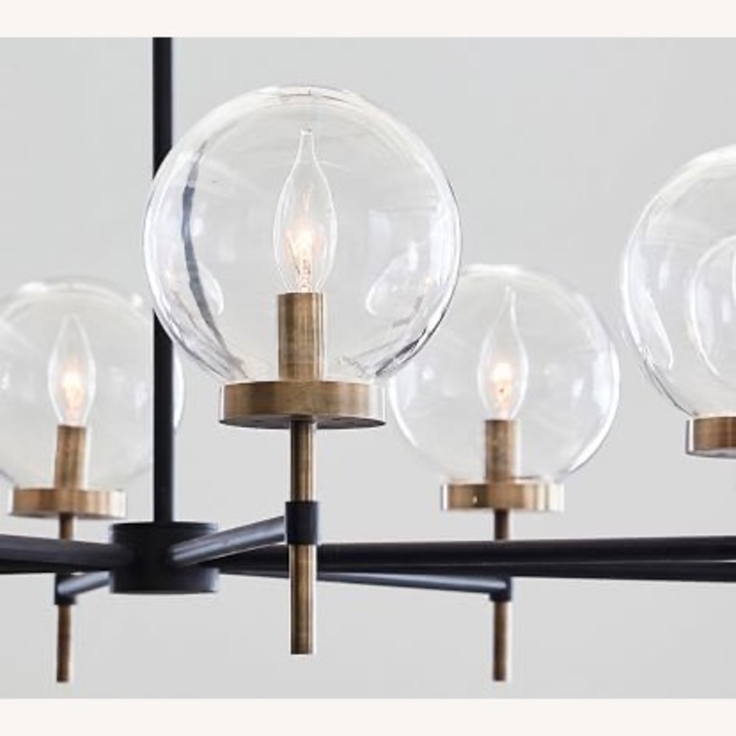 Pottery Barn Camryn Glass Globe Round Chandelier - image-3