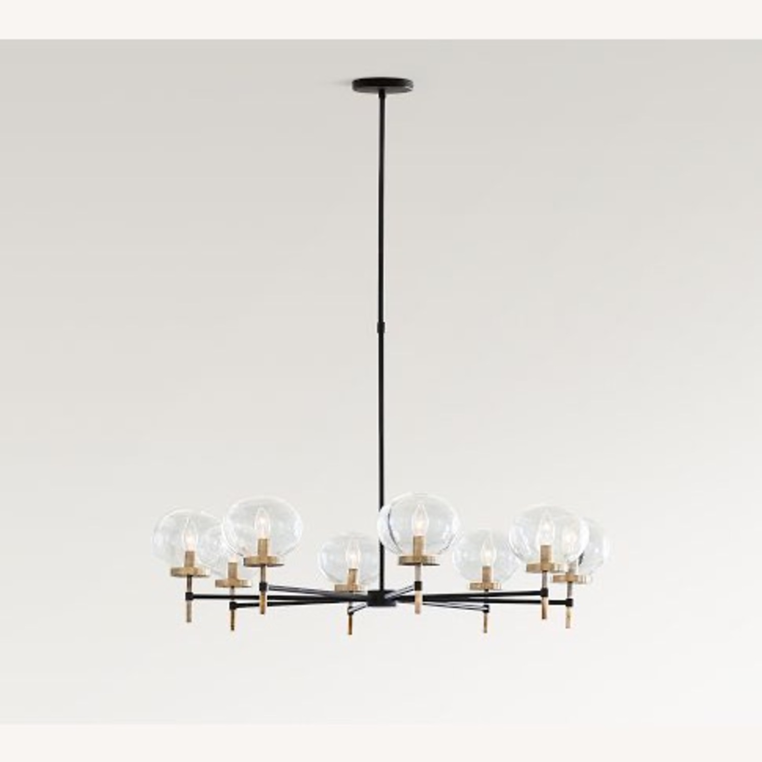 Pottery Barn Camryn Glass Globe Round Chandelier - image-5