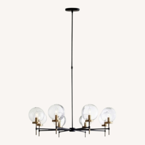 Used Pottery Barn Camryn Glass Globe Round Chandelier for sale on AptDeco