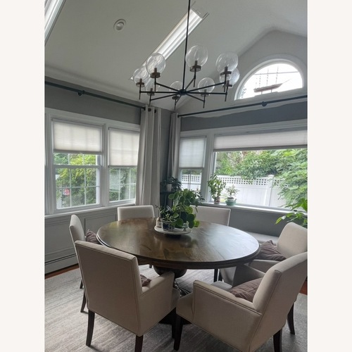 Used Pottery Barn Camryn Glass Globe Round Chandelier for sale on AptDeco