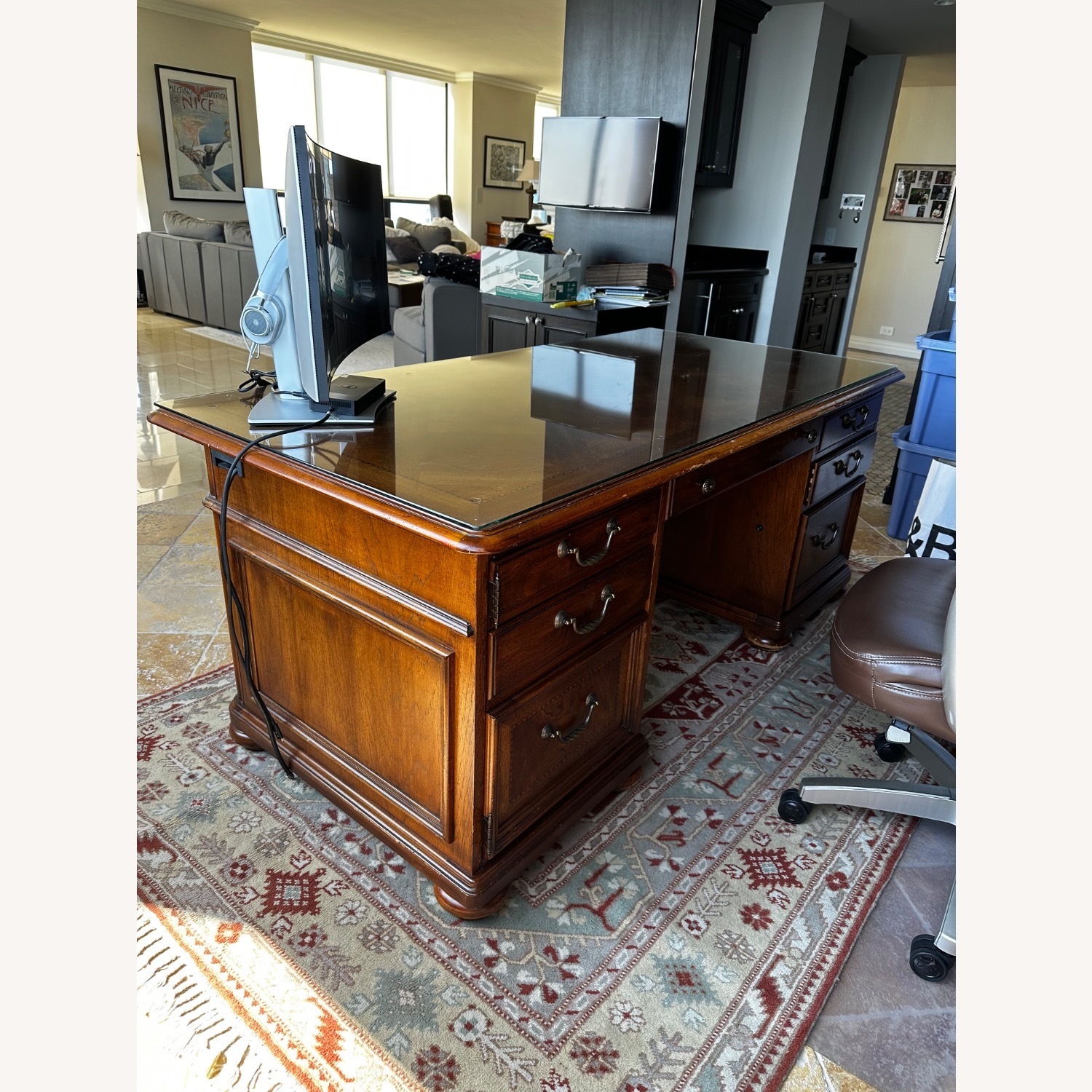 Executive Double Pedestal Desk - image-1